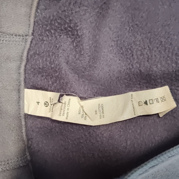 Lululemon Sz 4 Lilac Scuba Hoodie - Picture 2 of 3